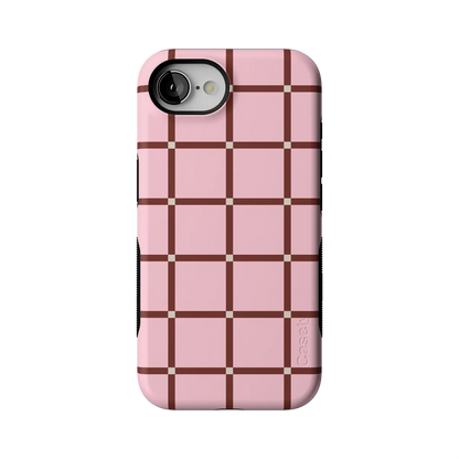 Uptown Gridlock | Pink Checkerboard Case