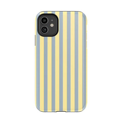 Coastline Stripes | Blue & Yellow Case - iPhone 11