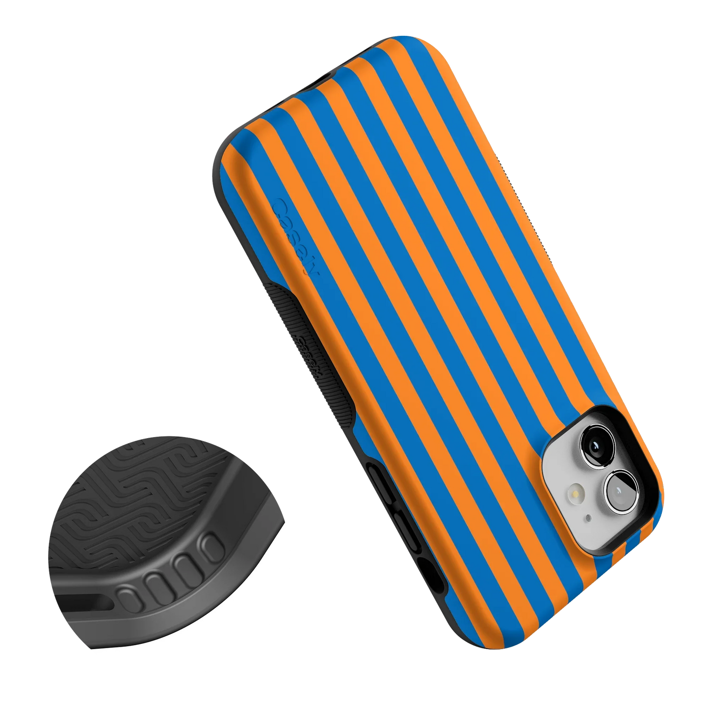 Go New York | Blue & Orange Stripes Case
