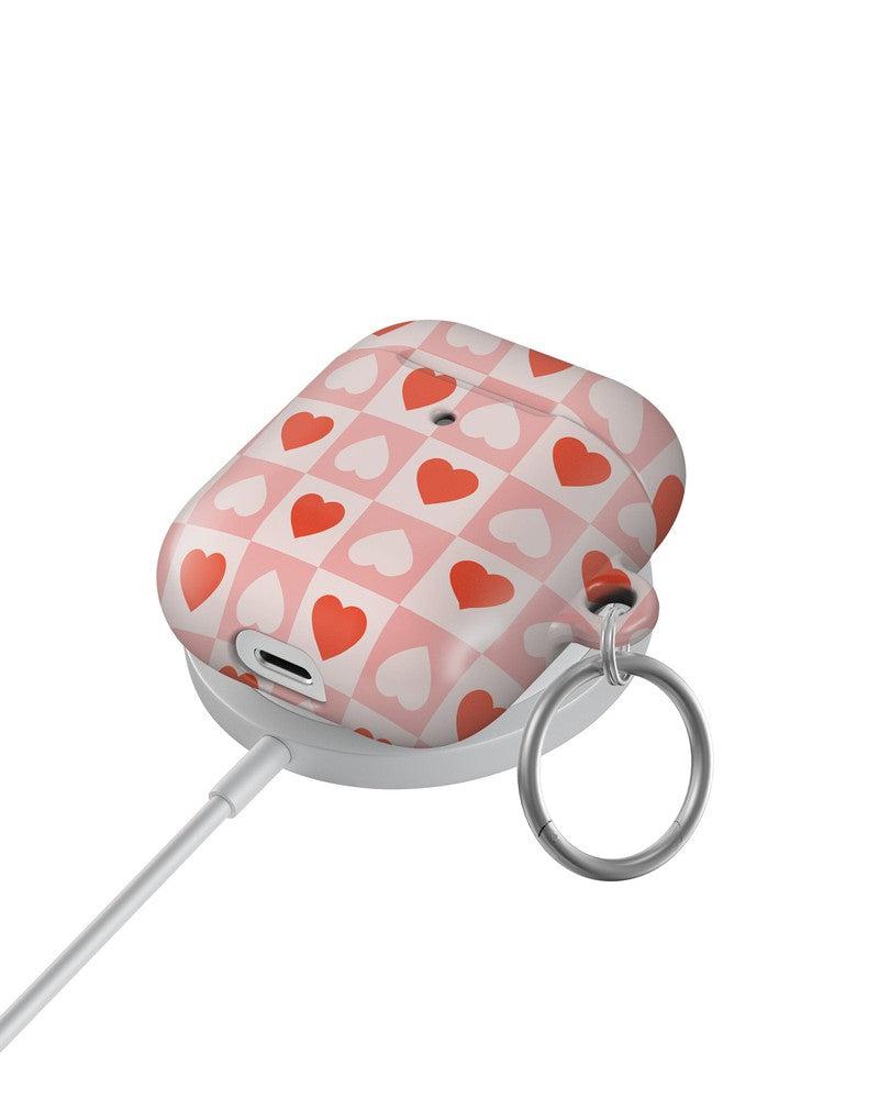 King of My Heart | Checkered Hearts AirPods Case AirPods Case Casetry
