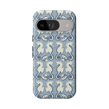 Seahorse Drift | Coastal Blues Case - Google Pixel 9