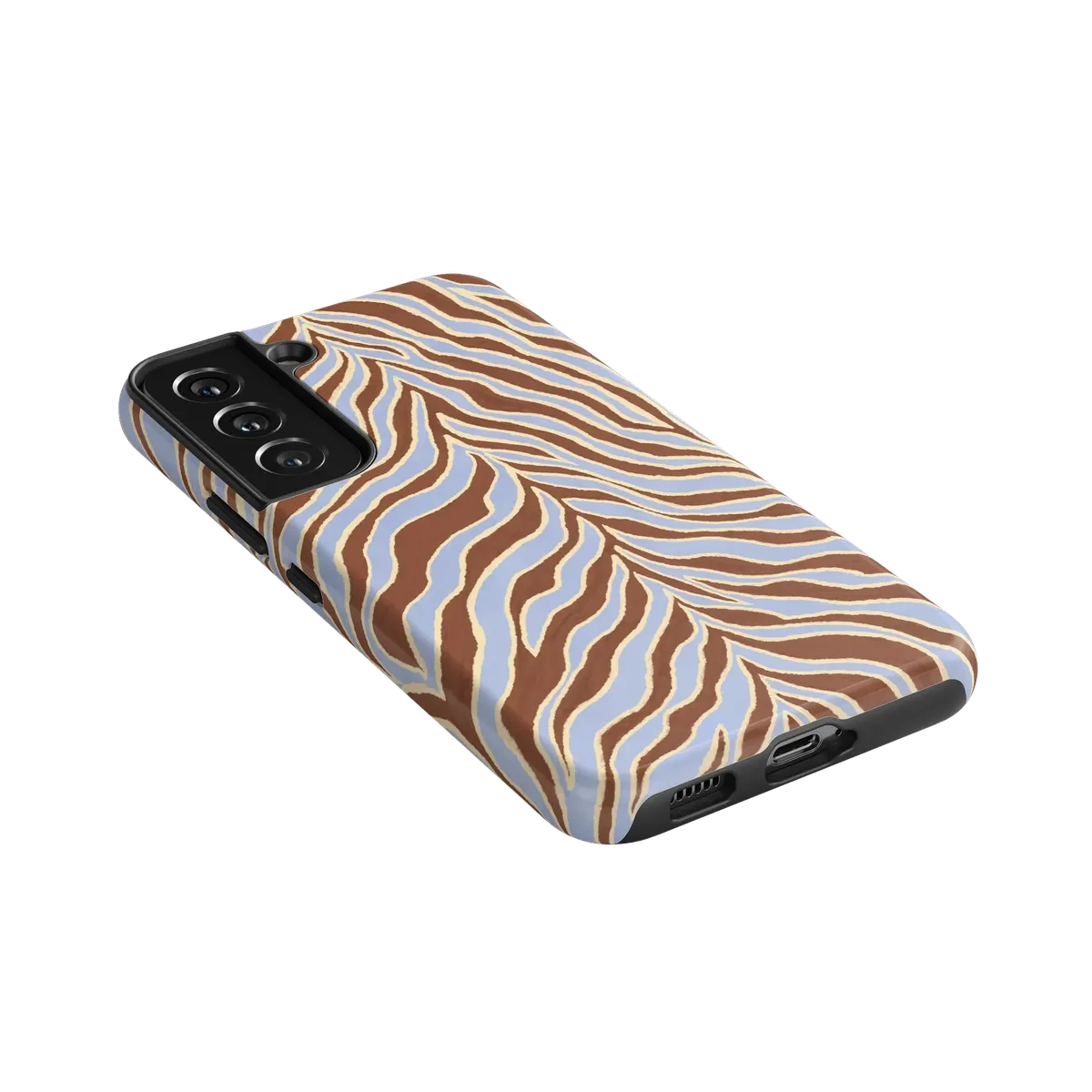 Untamed | Brown & Blue Zebra Case