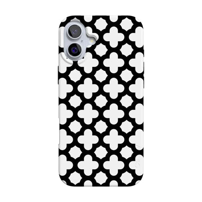 Lattice Tile | High Contrast Design Case Phone Case Casetry Classic + MagSafe® iPhone 16