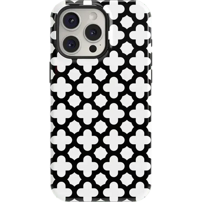 Lattice Tile | High Contrast Design Case Phone Case Casetry Essential + MagSafe® iPhone 15 Pro