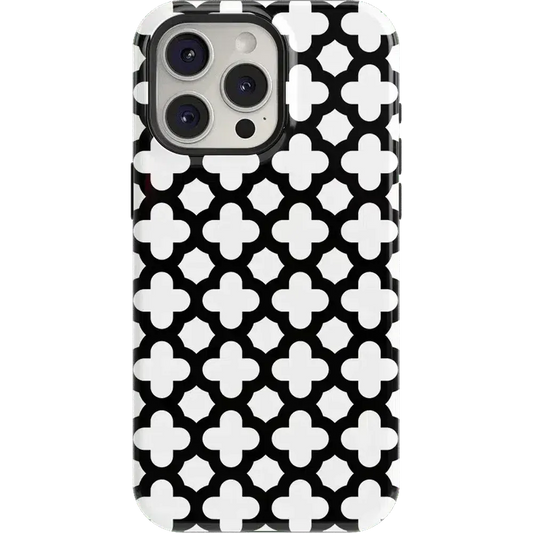 Lattice Tile | High Contrast Design Case Phone Case Casetry Essential + MagSafe® iPhone 15 Pro