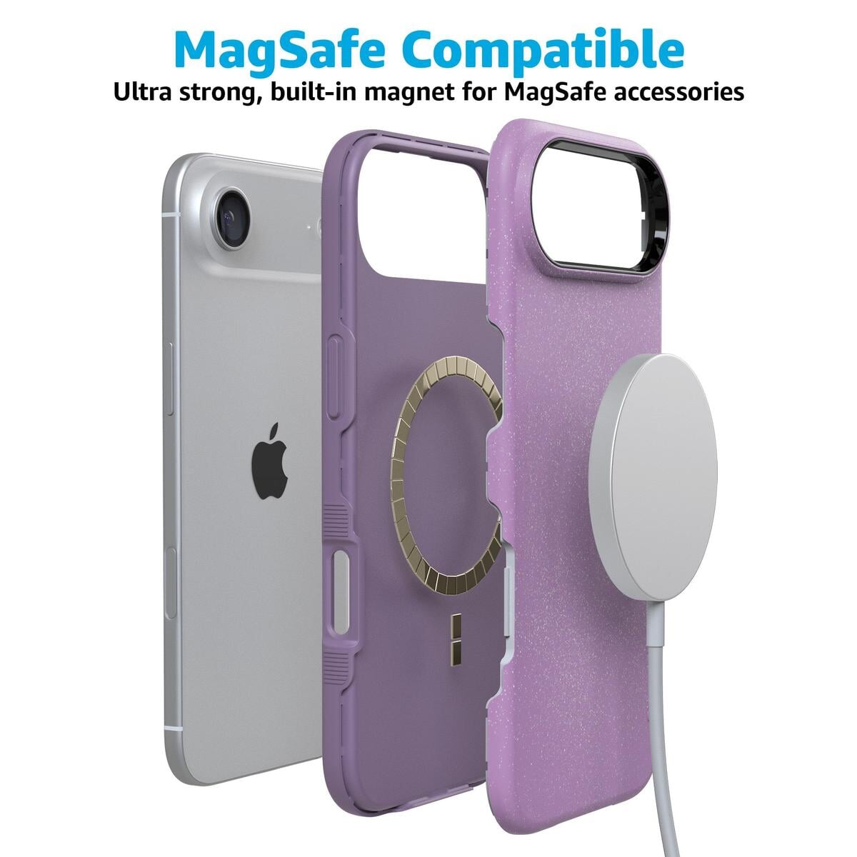 Lavender Waves | Purple Shimmer Case iPhone Case get.casely