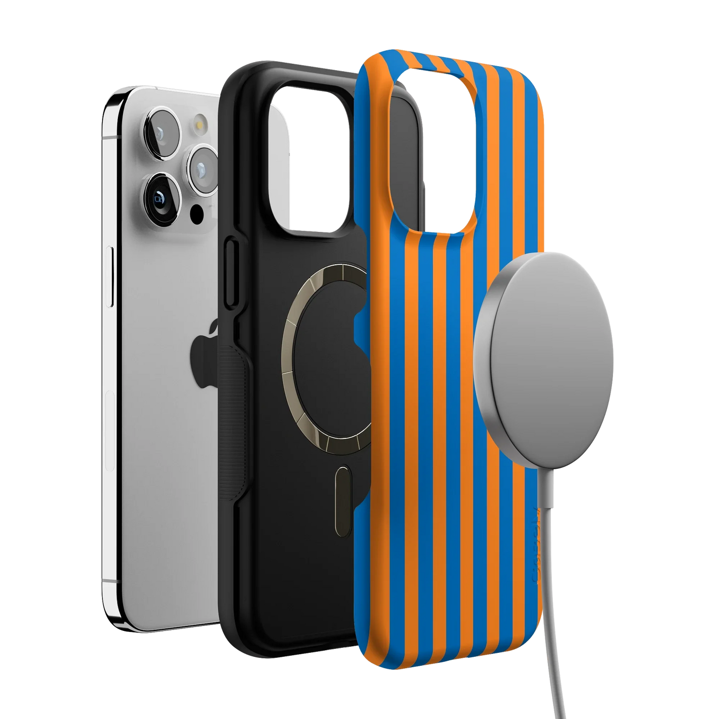 Go New York | Blue & Orange Stripes Case
