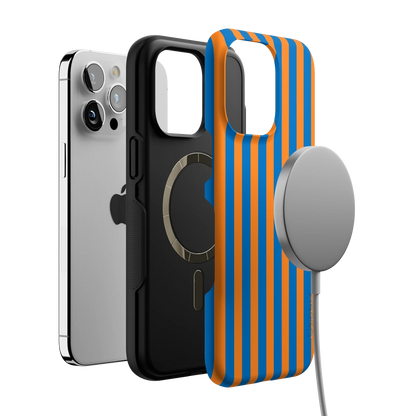 Go New York | Blue & Orange Stripes Case
