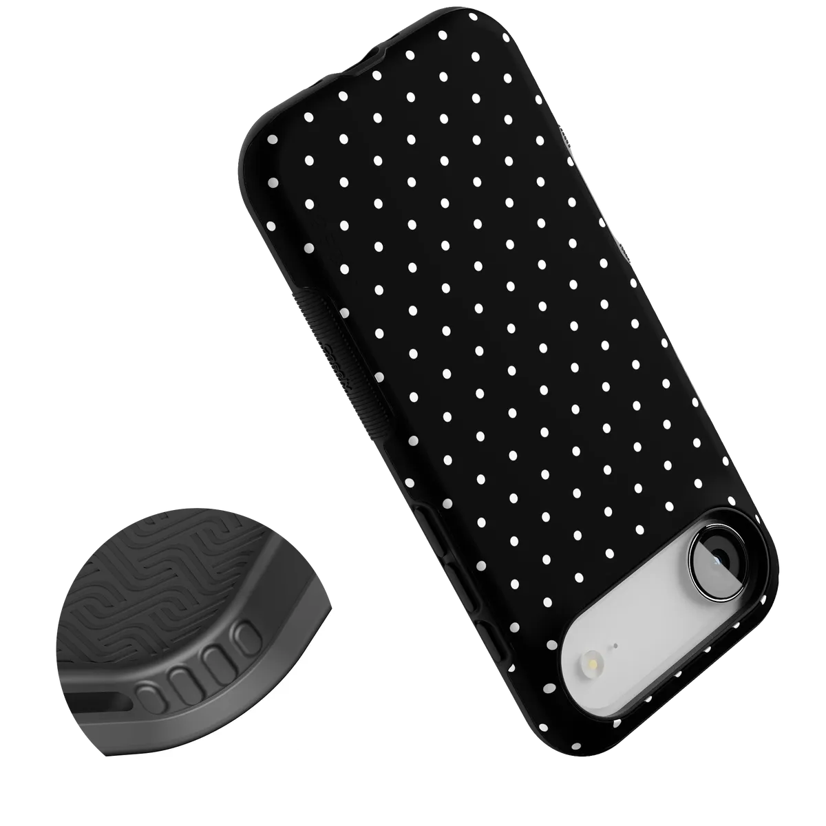 On the Dot | White Polka Dot Case