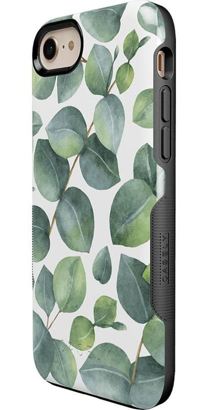 Leaf Me Alone | Green Floral Print Case iPhone Case get.casely