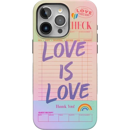 Love is Love | Guest Check Pride Case Phone Case Casetry