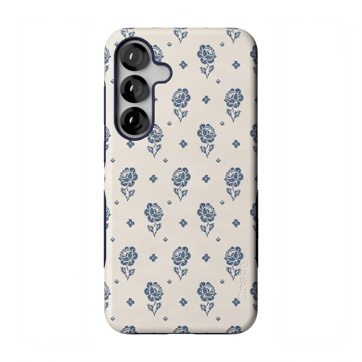 Seaside Stitch | Vintage Roses Case - Galaxy S25 Plus