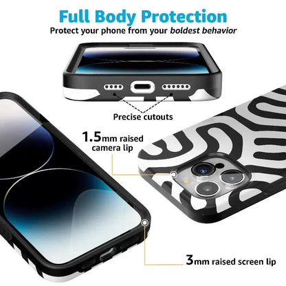 Maze | High Contrast Design Case Phone Case Casetry