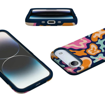 Midnight Color Splash | Abstract Retro Case iPhone Case get.casely