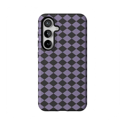 Midnight Hex | Purple Checkered Case Phone Case get.casely Essential Galaxy S24