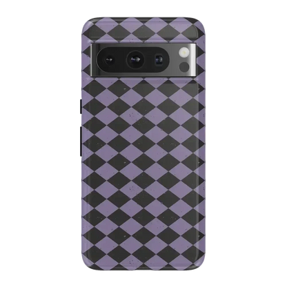Midnight Hex | Purple Checkered Case Phone Case get.casely Essential Google Pixel 8 Pro