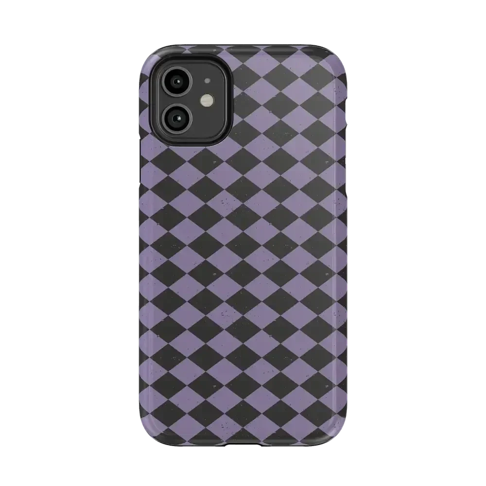 Midnight Hex | Purple Checkered Case Phone Case get.casely Essential iPhone 11