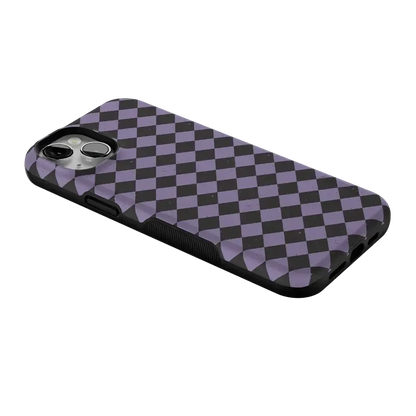 Midnight Hex | Purple Checkered Case Phone Case get.casely