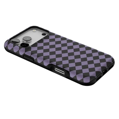 Midnight Hex | Purple Checkered Case Phone Case get.casely