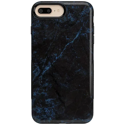 Midnight Marble | Black & Navy Case iPhone Case get.casely Bold iPhone 6/7/8 Plus