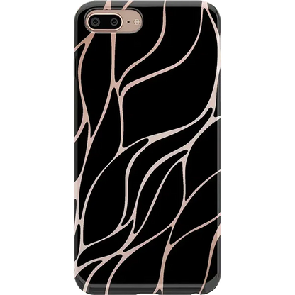 Midnight Ride | Black and Gold Metallic Waves Case iPhone Case get.casely Classic iPhone 6/7/8 Plus