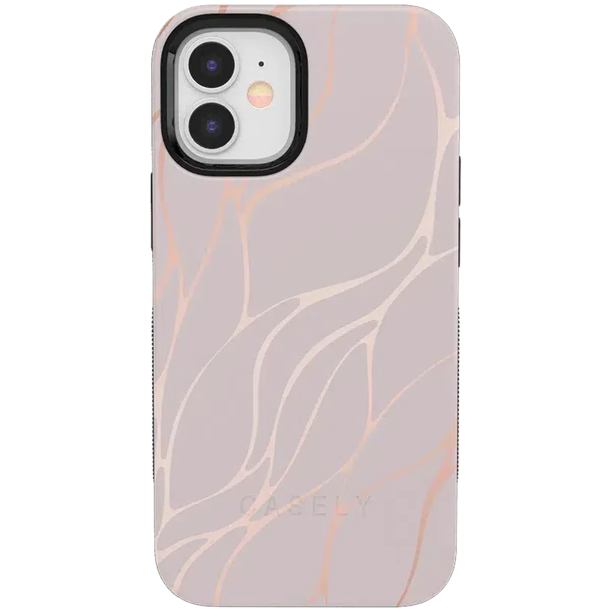 Midnight Ride | Pink and Gold Metallic Waves Case iPhone Case get.casely Bold iPhone 12 Mini