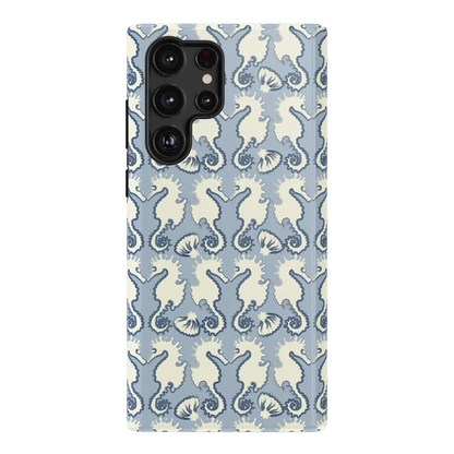 Seahorse Drift | Coastal Blues Case - Galaxy S22 Ultra