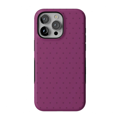 On the Dot | Plum Polka Dot Case - iPhone 13 Pro Max