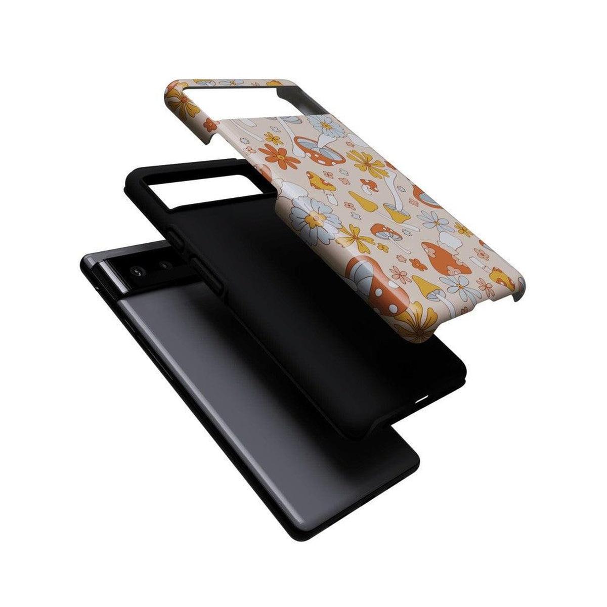 Mushroom Magic | Retro Floral Google Pixel Case Google Pixel Case Casetry
