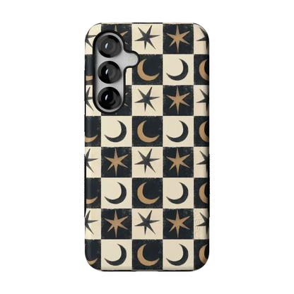 Mystic Moonstar | Black Celestial Case Phone Case get.casely Bold Flex + MagSafe® Galaxy S25 Plus