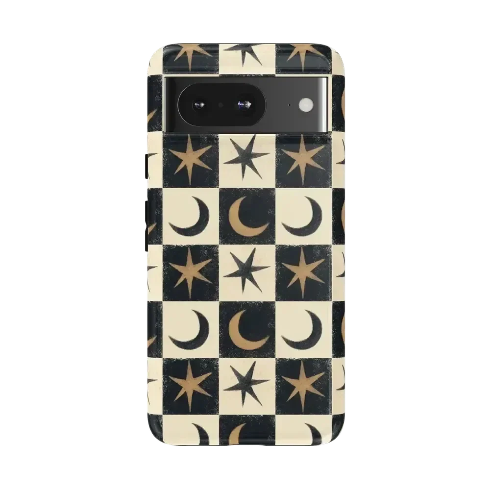 Mystic Moonstar | Black Celestial Case Phone Case get.casely Essential Google Pixel 8