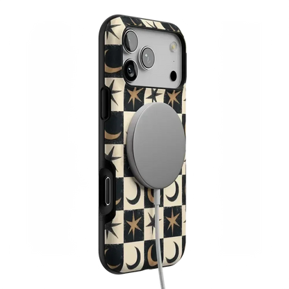 Mystic Moonstar | Black Celestial Case Phone Case get.casely
