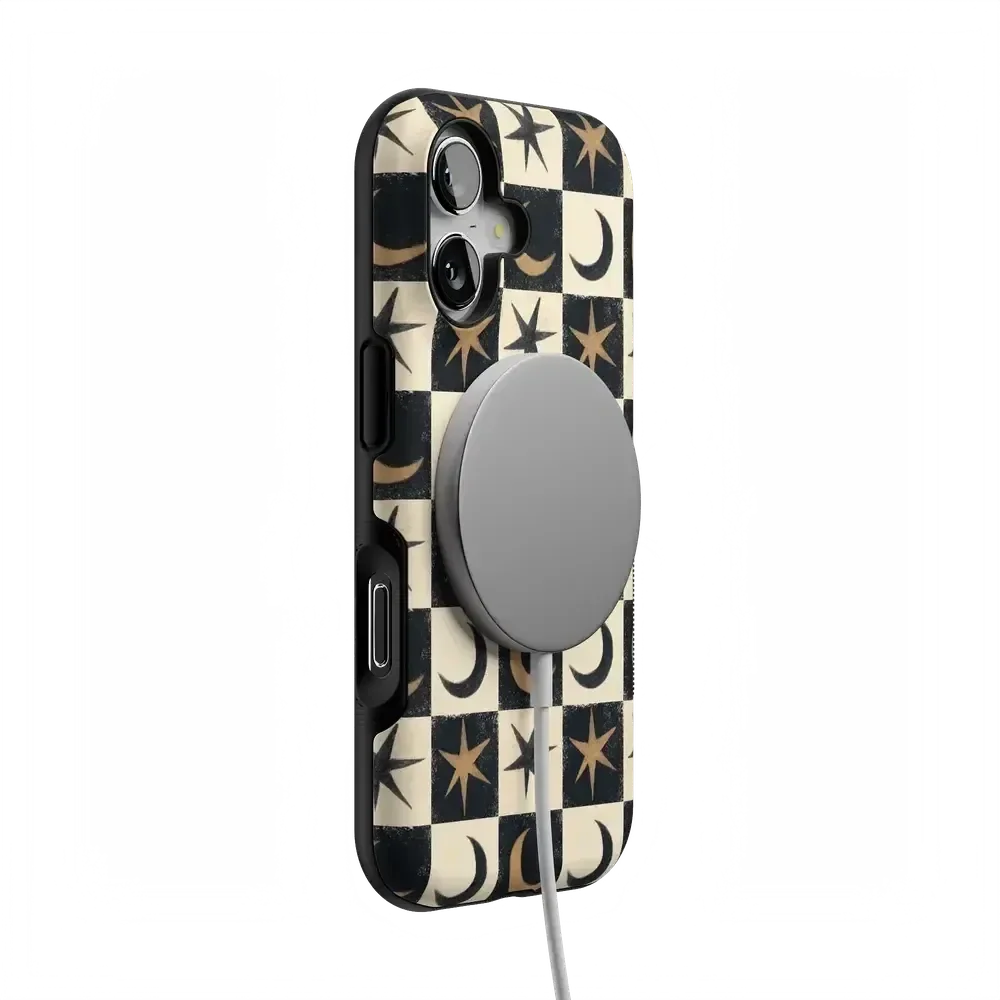 Mystic Moonstar | Black Celestial Case Phone Case get.casely