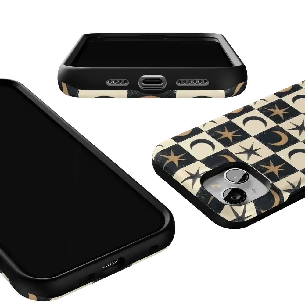 Mystic Moonstar | Black Celestial Case Phone Case get.casely