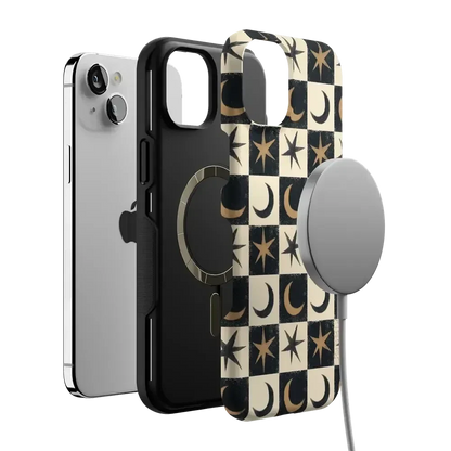 Mystic Moonstar | Black Celestial Case Phone Case get.casely