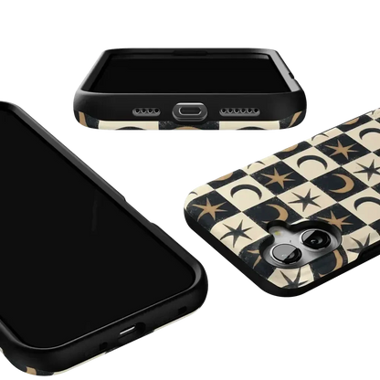 Mystic Moonstar | Black Celestial Case Phone Case get.casely