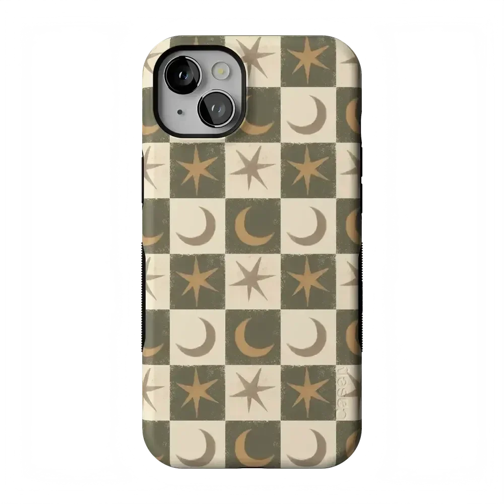 Mystic Moonstar | Green Celestial Case Phone Case get.casely Bold Flex + MagSafe® iPhone 14 Plus
