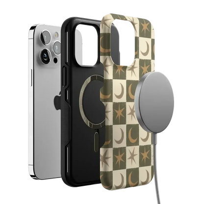 Mystic Moonstar | Green Celestial Case Phone Case get.casely