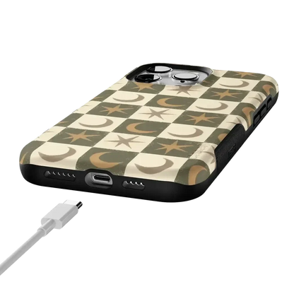 Mystic Moonstar | Green Celestial Case Phone Case get.casely