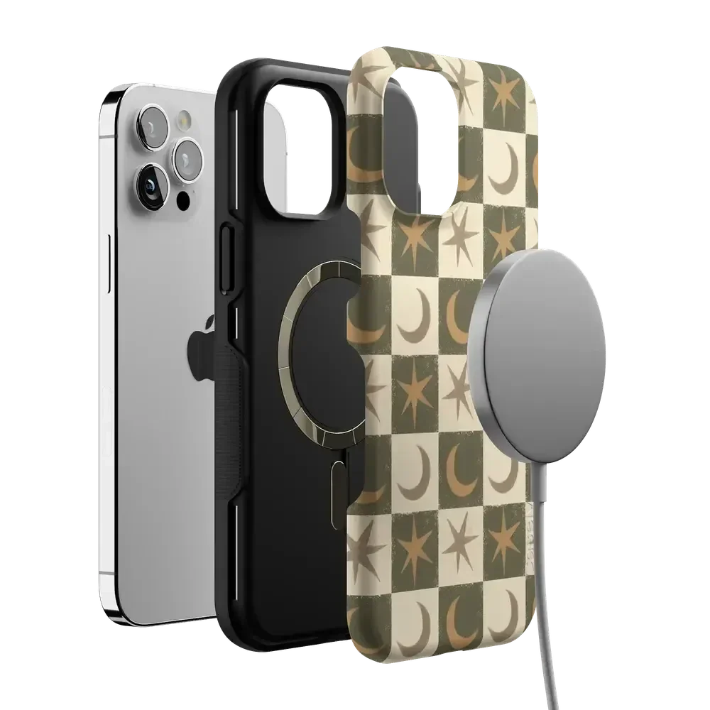Mystic Moonstar | Green Celestial Case Phone Case get.casely