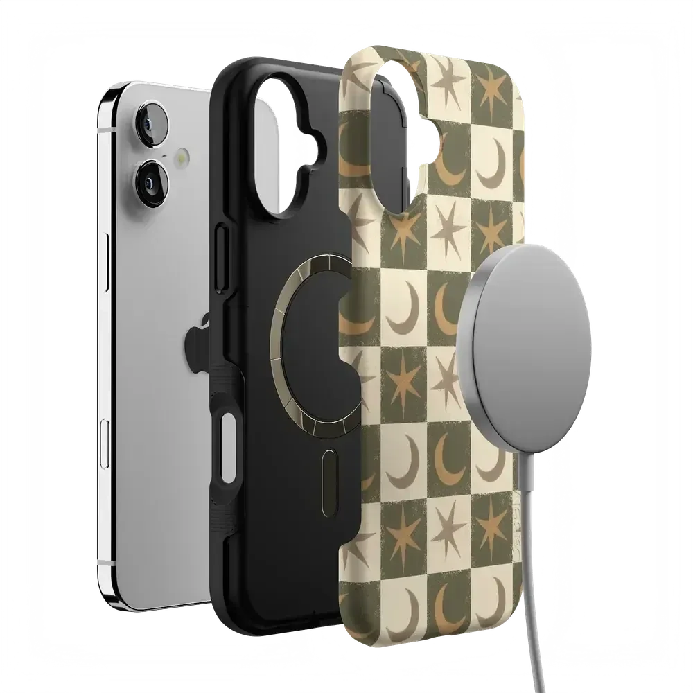 Mystic Moonstar | Green Celestial Case Phone Case get.casely