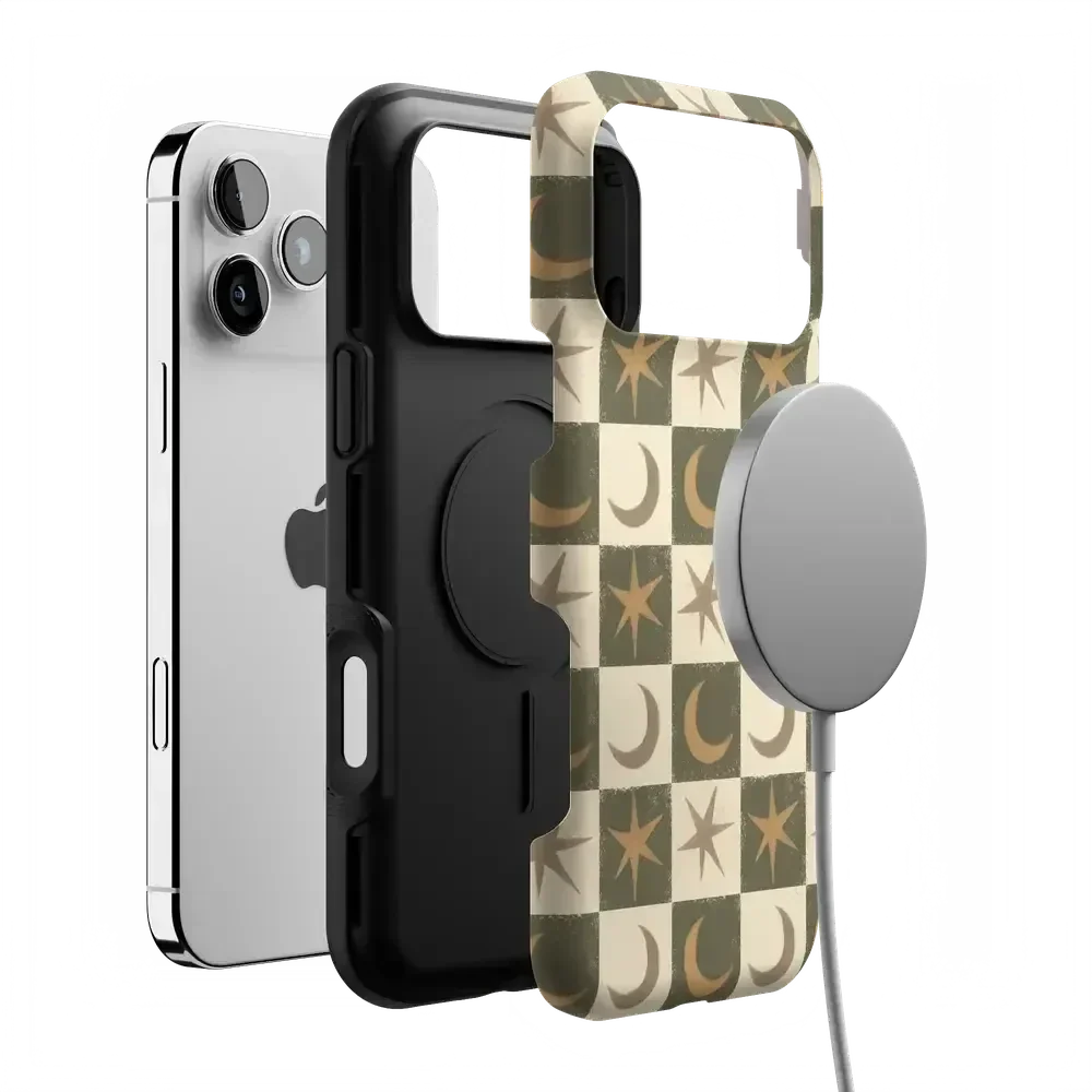 Mystic Moonstar | Green Celestial Case Phone Case get.casely