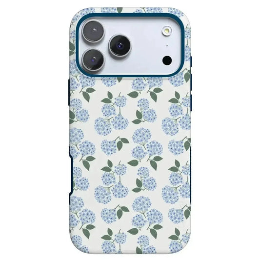 Nantucket Cottage | Blue Hydrangea Case iPhone Case get.casely Bold Flex + MagSafe® iPhone 17 Pro Max
