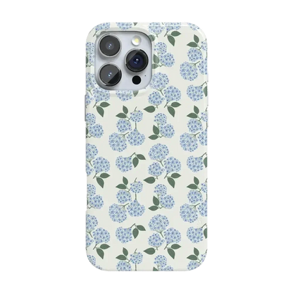 Nantucket Cottage | Blue Hydrangea Case iPhone Case get.casely Classic + MagSafe® iPhone 16 Pro Max