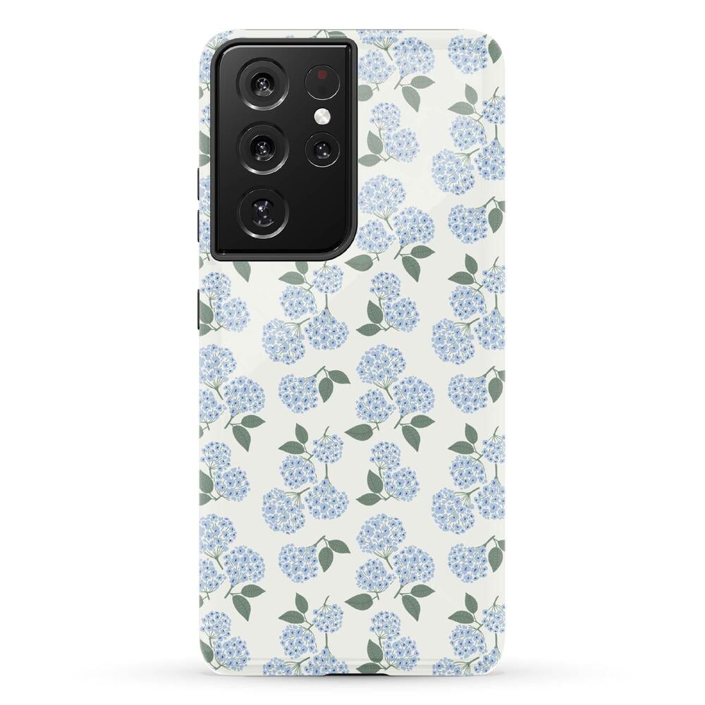 Nantucket Cottage | Blue Hydrangea Case iPhone Case get.casely Essential Galaxy S21 Ultra