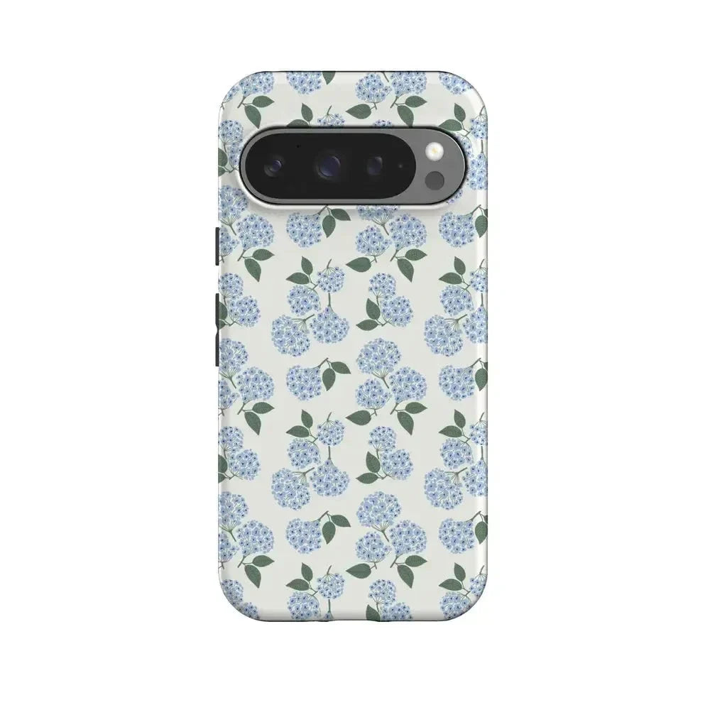 Nantucket Cottage | Blue Hydrangea Case iPhone Case get.casely Essential + MagSafe® Google Pixel 10 Pro