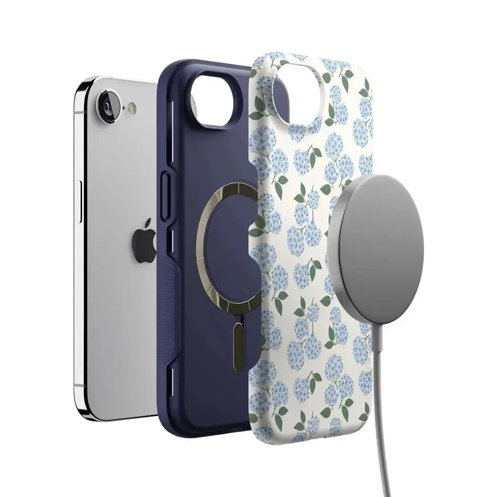 Nantucket Cottage | Blue Hydrangea Case iPhone Case get.casely