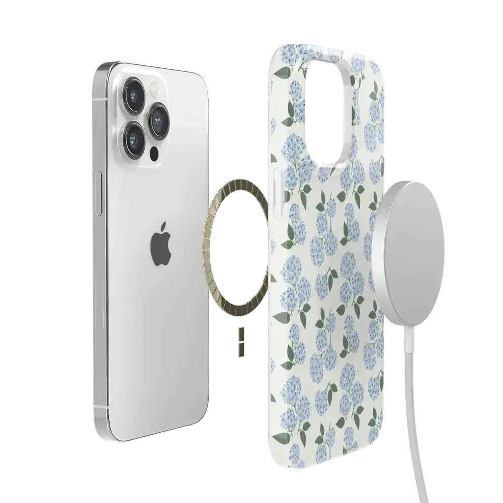 Nantucket Cottage | Blue Hydrangea Case iPhone Case get.casely