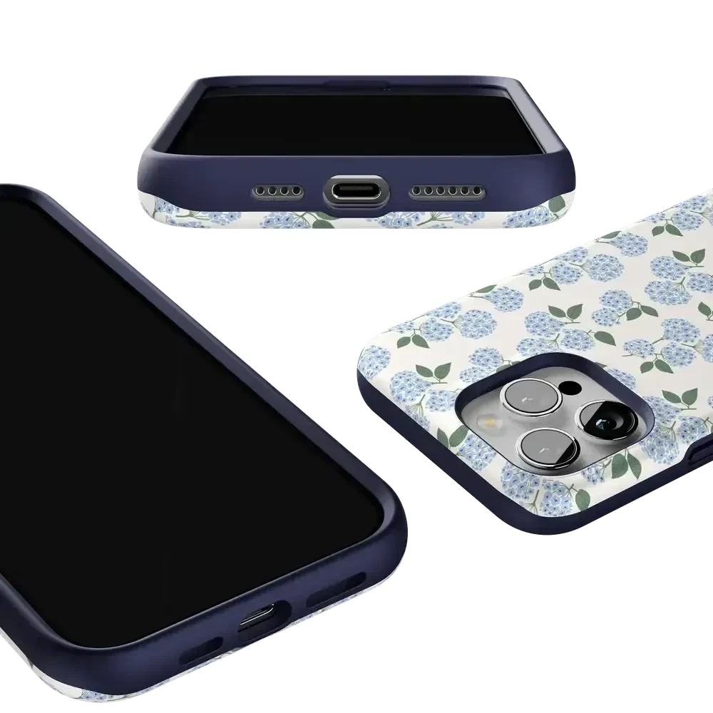 Nantucket Cottage | Blue Hydrangea Case iPhone Case get.casely