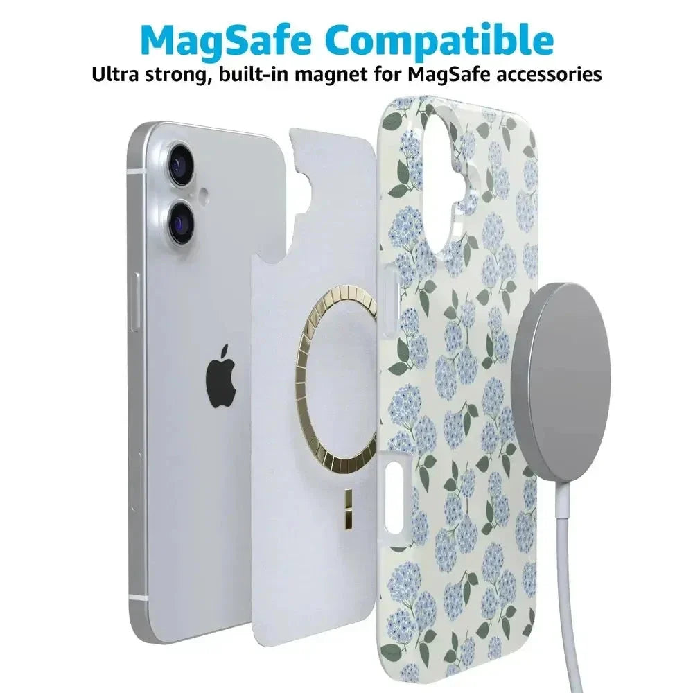 Nantucket Cottage | Blue Hydrangea Case iPhone Case get.casely